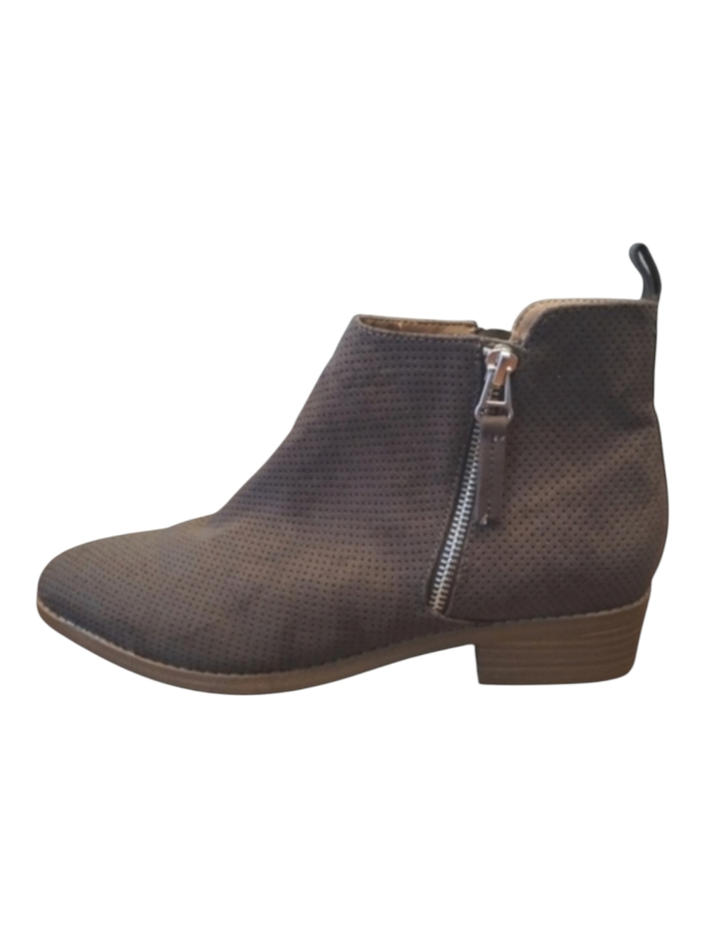 Boots Universal Thread Marlis Memory Foam Ankle Zip Taupe Bootie